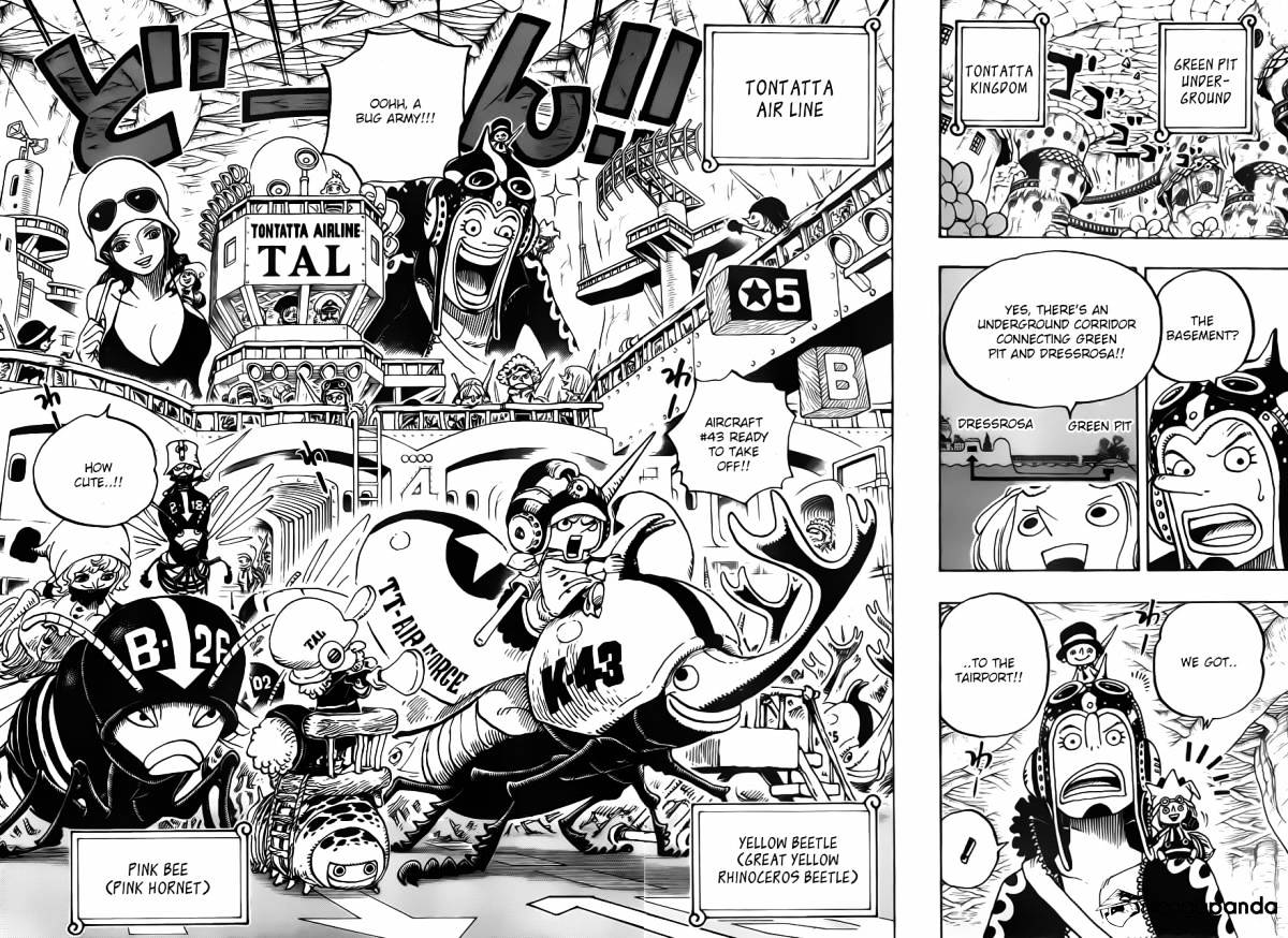 One Piece, Chapter 718 - The Riku kingdom army of the flower garden image 04