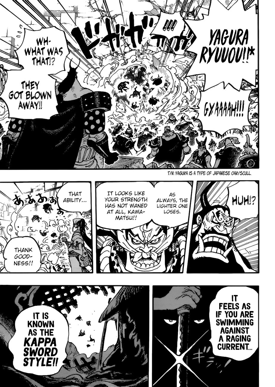 One Piece, Chapter 948 - Kawamatsu the kappa takes the stage image 11