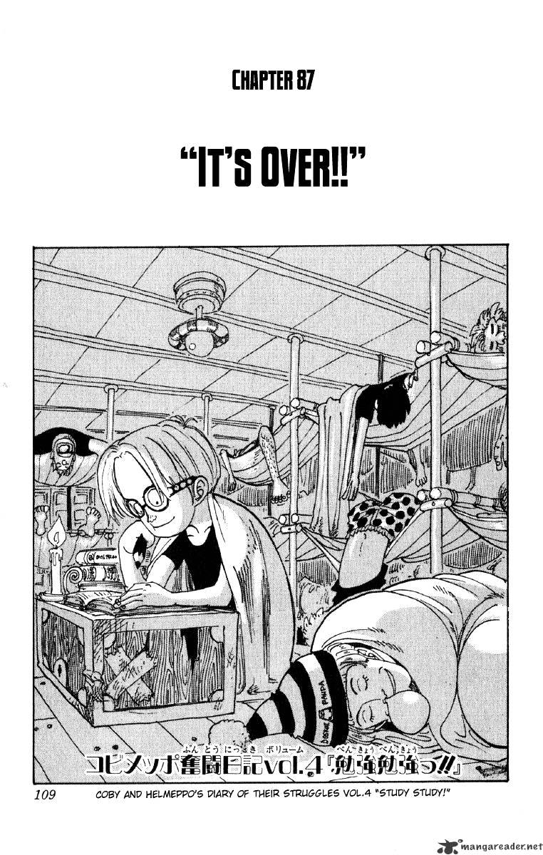 One Piece, Chapter 87 - Its All Over image 01