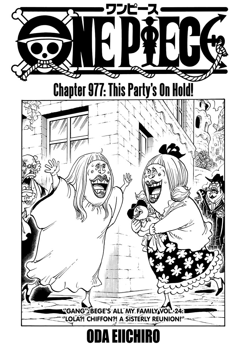 One Piece, Chapter 977 - This Party