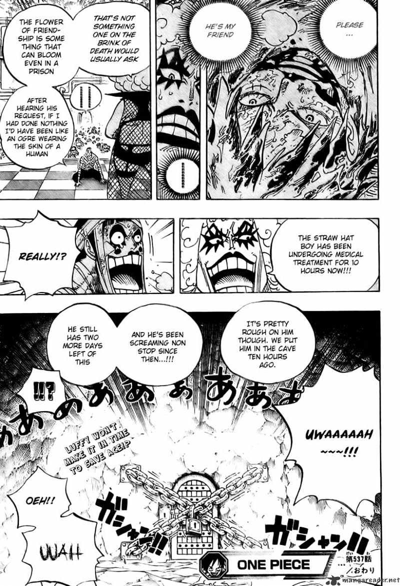 One Piece, Chapter 537 - Okama In Hell image 17