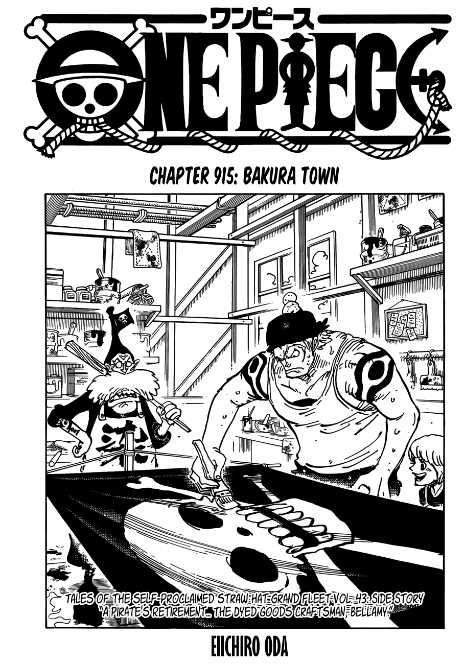 One Piece, Chapter 915 - Bakura Town image 01