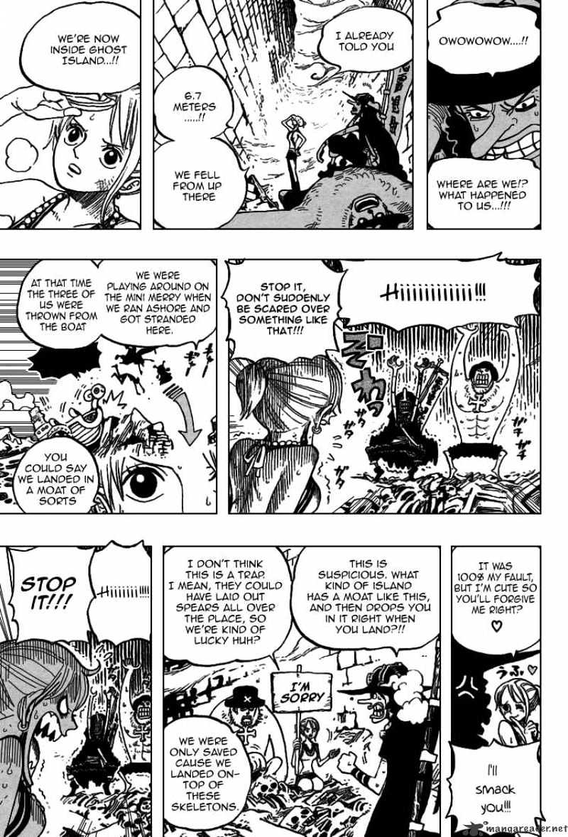 One Piece, Chapter 444 - Adventure At The Ghost Island image 16