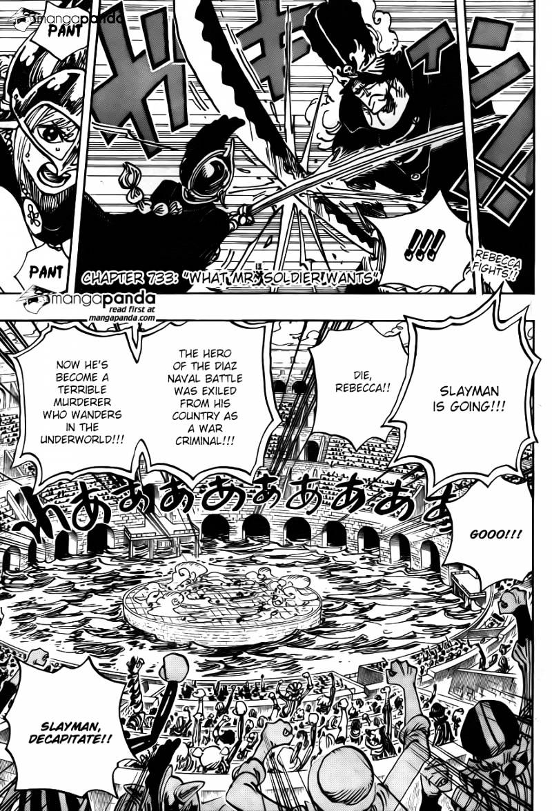 One Piece, Chapter 733 - What mr. Soldier wants image 02