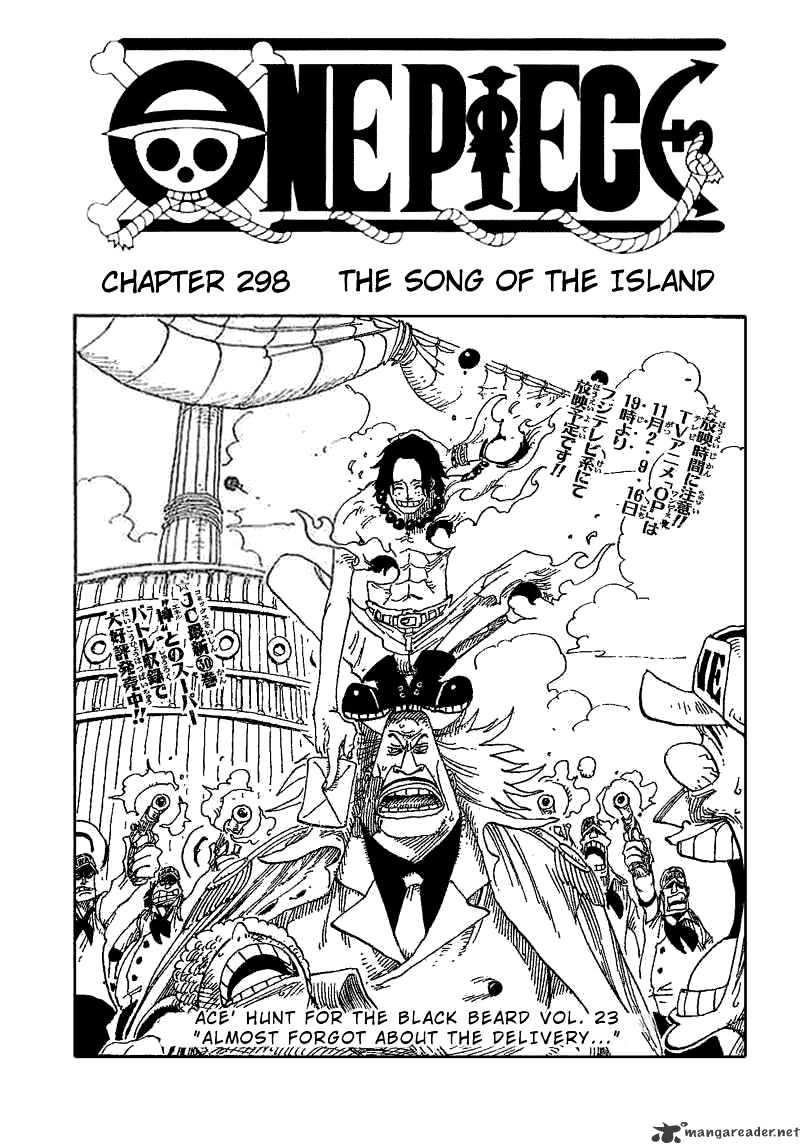 One Piece, Chapter 298 - The Song Of The Island image 01
