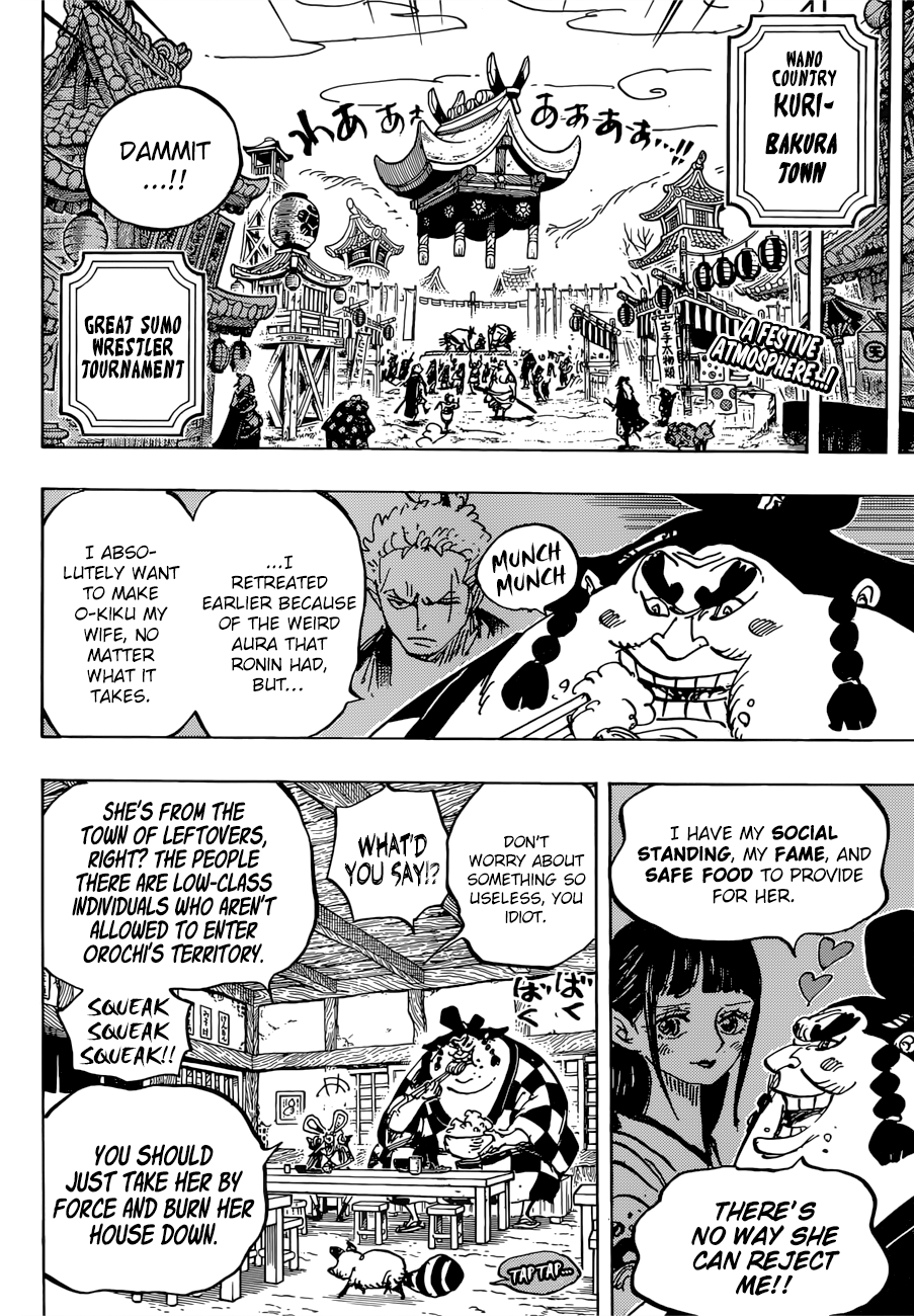 One Piece, Chapter 915 - Bakura Town image 03
