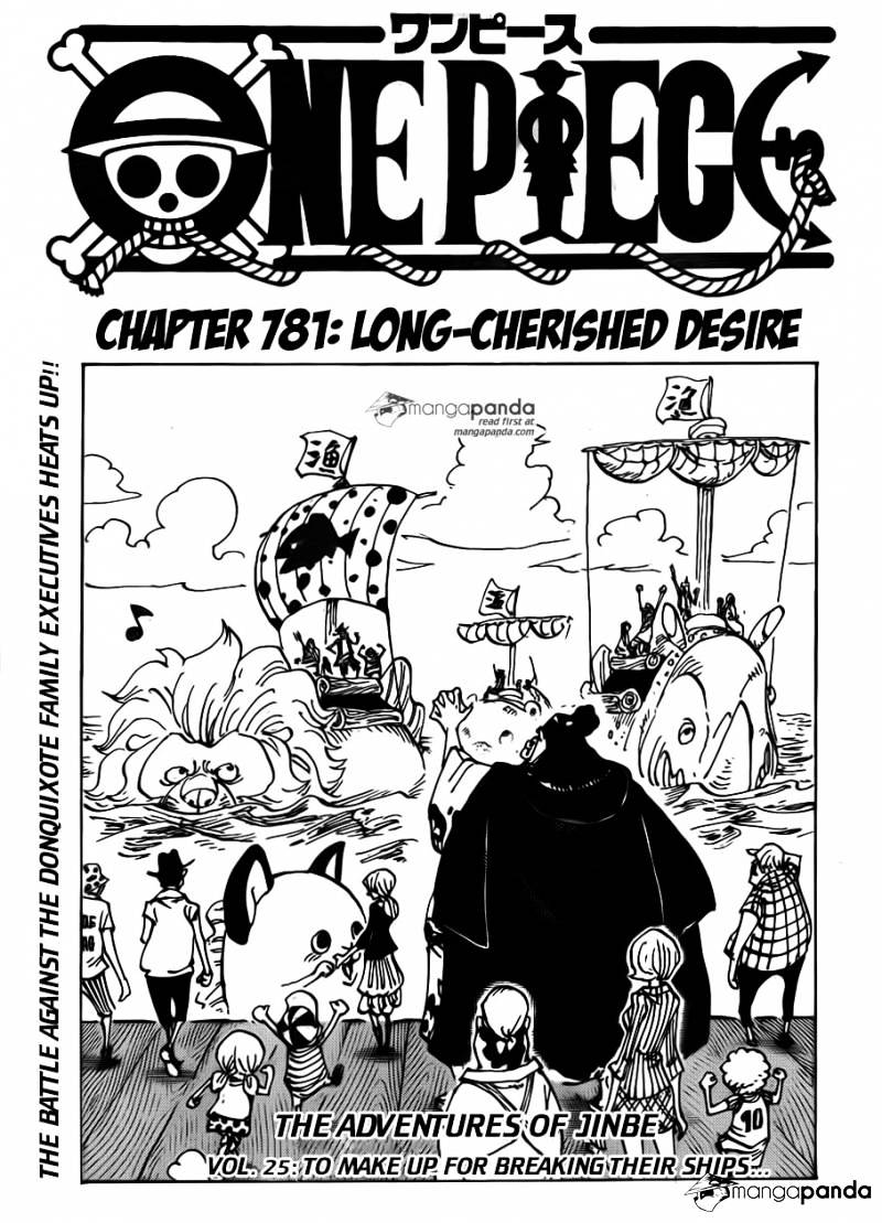 One Piece, Chapter 781 - Long-cherished Desire image 01