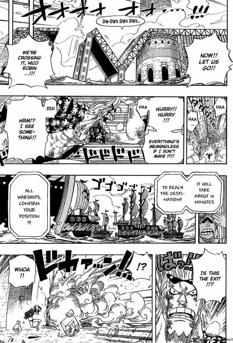 One Piece, Chapter 416 - Zoro Vs Kaku image 05