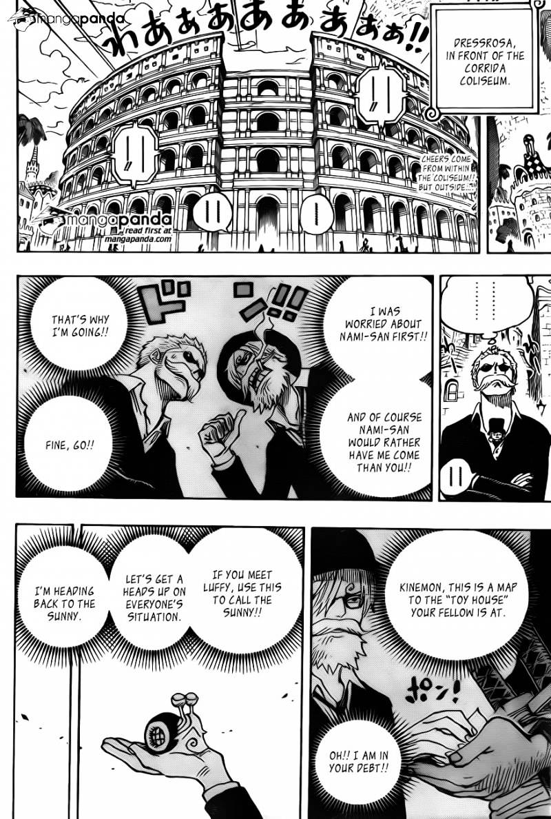 One Piece, Chapter 723 - A change of plans image 04