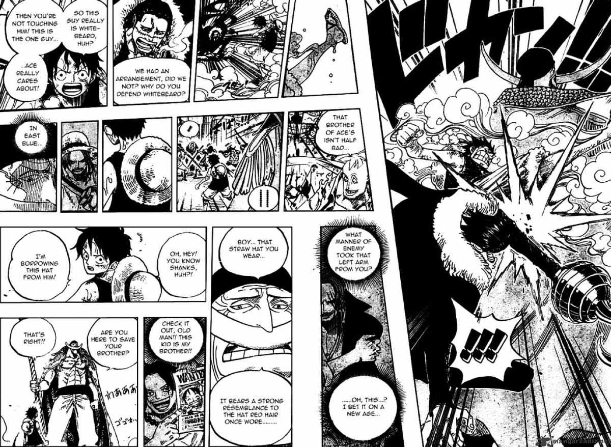 One Piece, Chapter 557 - Luffy and Whitebeard image 13