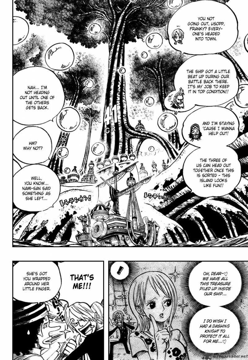 One Piece, Chapter 497 - Adventure On The Islands Of The Dancing Bubbles image 02