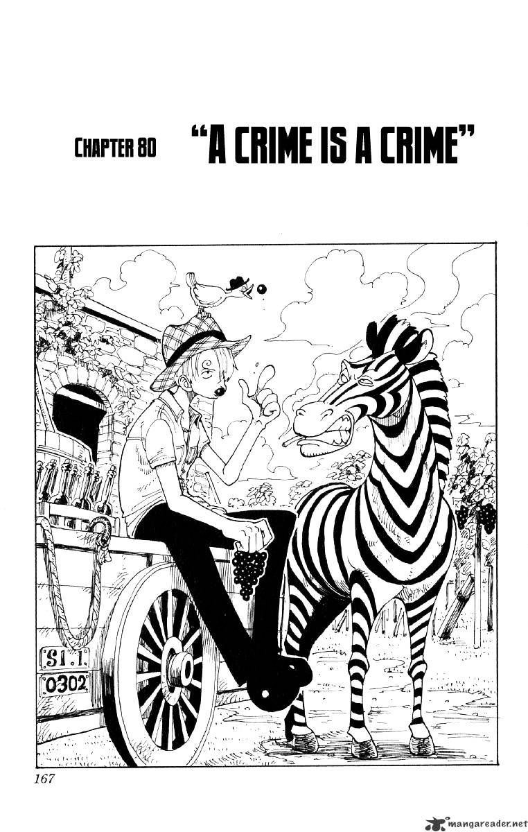 One Piece, Chapter 80 - A Sin Is A Sin image 01