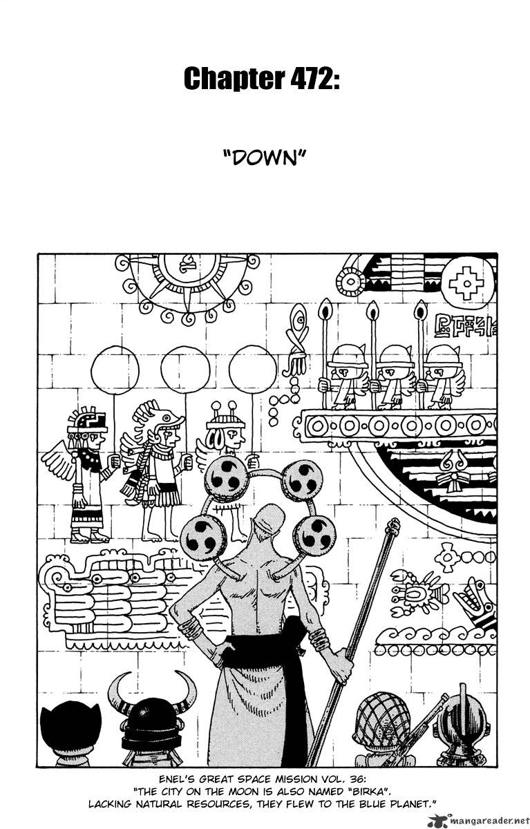 One Piece, Chapter 472 - Down image 01