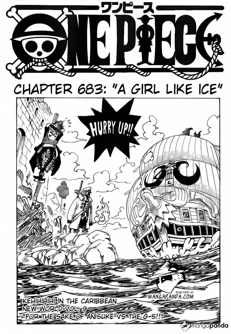One Piece, Chapter 683 - A girl like ice image 03