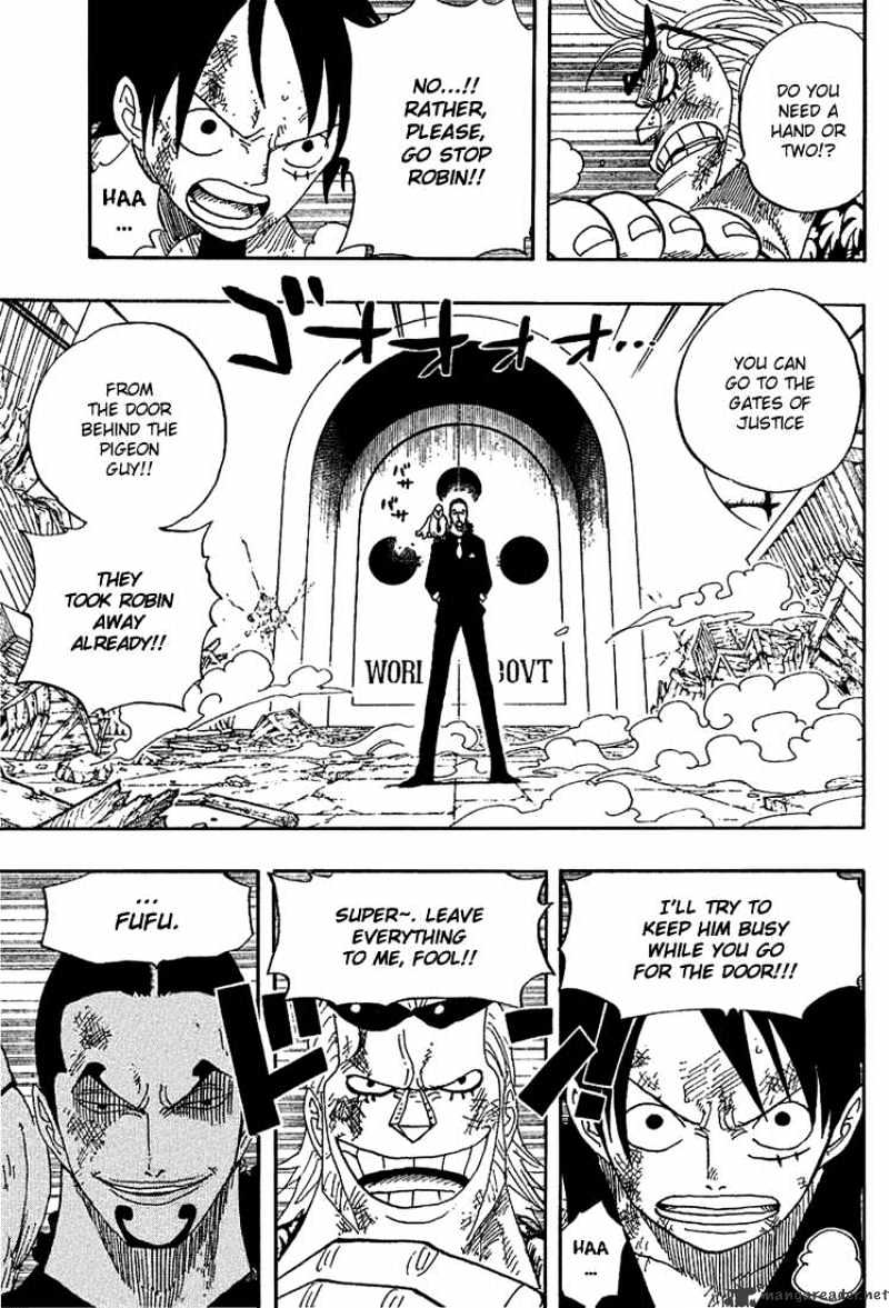 One Piece, Chapter 416 - Zoro Vs Kaku image 07
