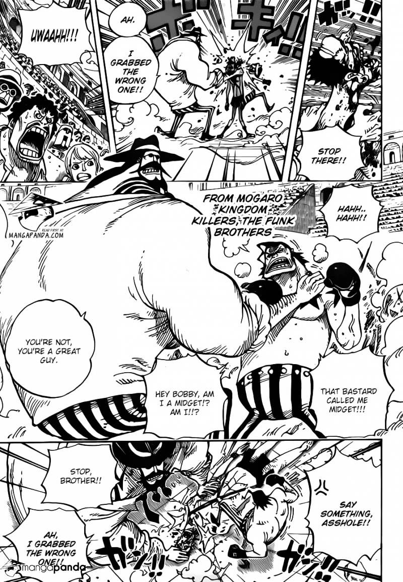 One Piece, Chapter 715 - Violent Fight In Block C image 13