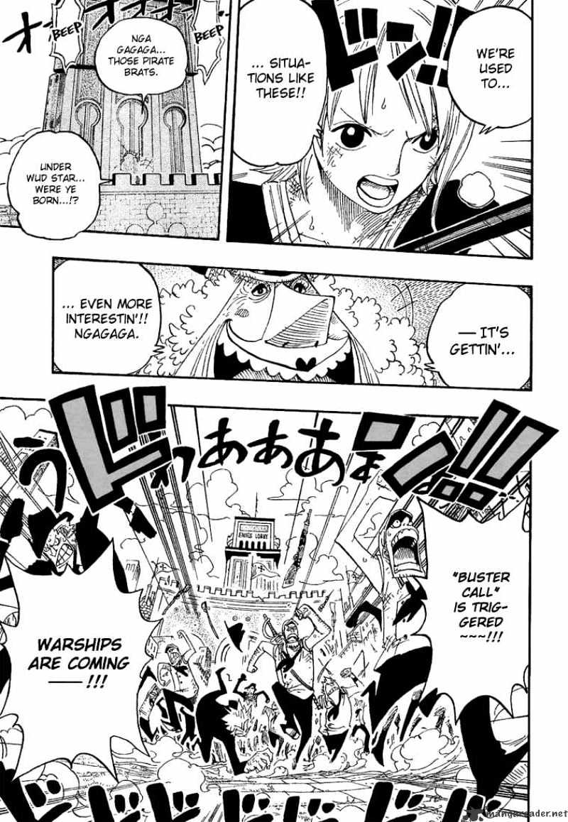 One Piece, Chapter 409 - Bad News Emergency Boardcasting image 13