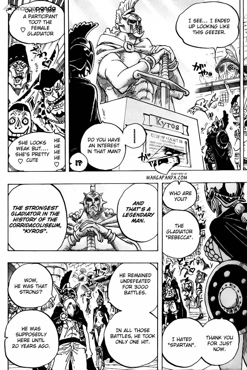 One Piece, Chapter 704 - The statue of Kyros and Lucy image 16