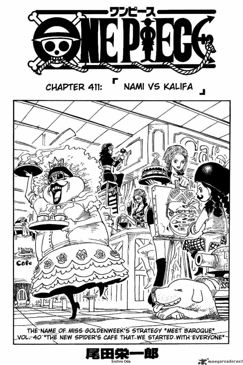 One Piece, Chapter 411 - Nami Vs Kalifa image 01