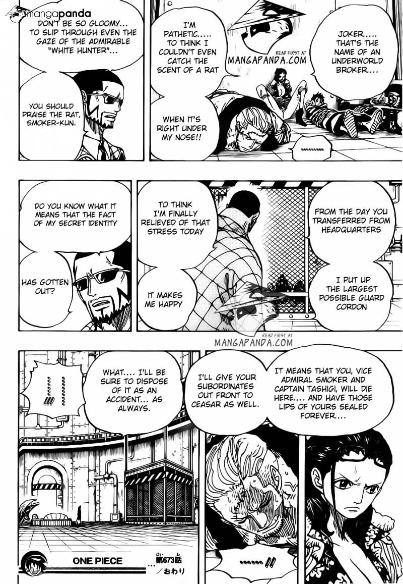 One Piece, Chapter 673 - Vergo And Joker image 18
