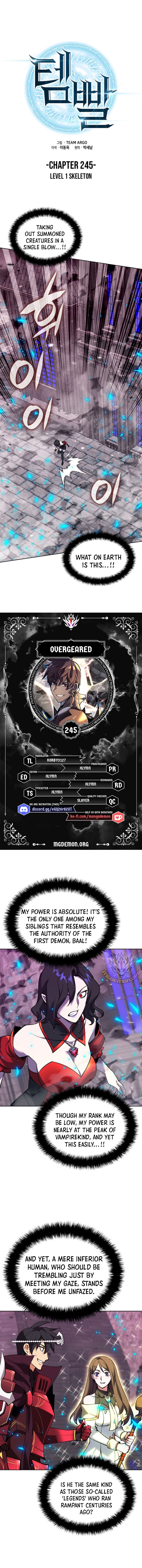 Overgeared, Chapter 245 Level 1 skeleton image 01