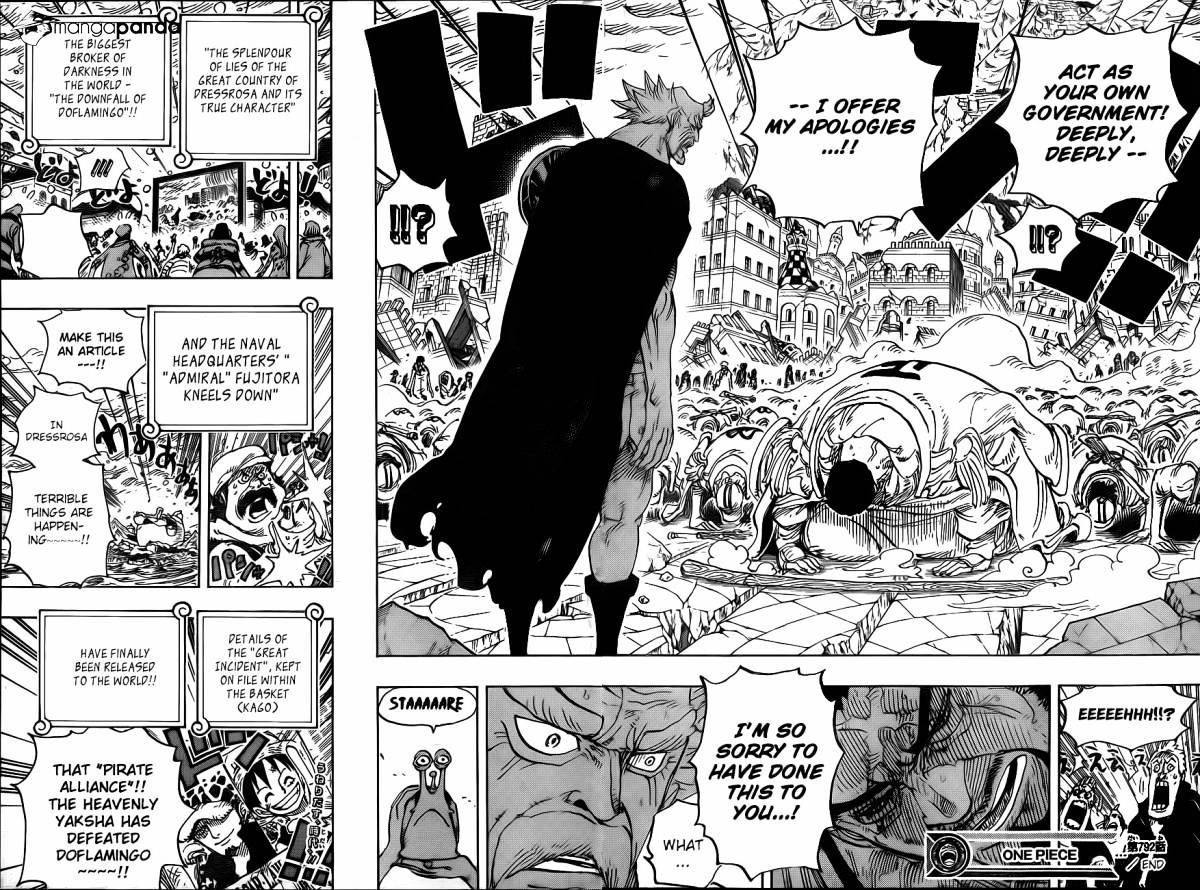 One Piece, Chapter 792 - Kneeling down image 14
