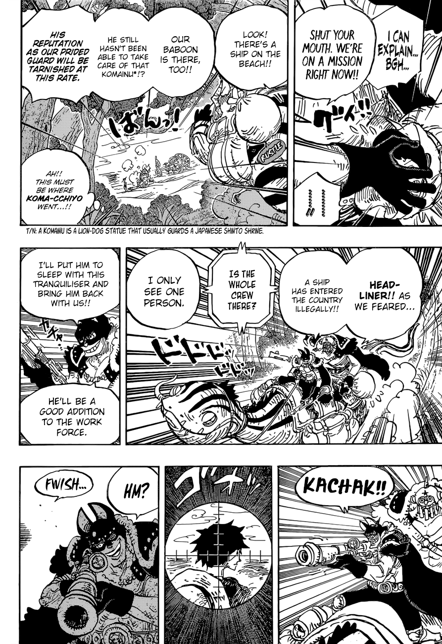 One Piece, Chapter 911 - A Great Adventure in the Land of the Samurai image 06
