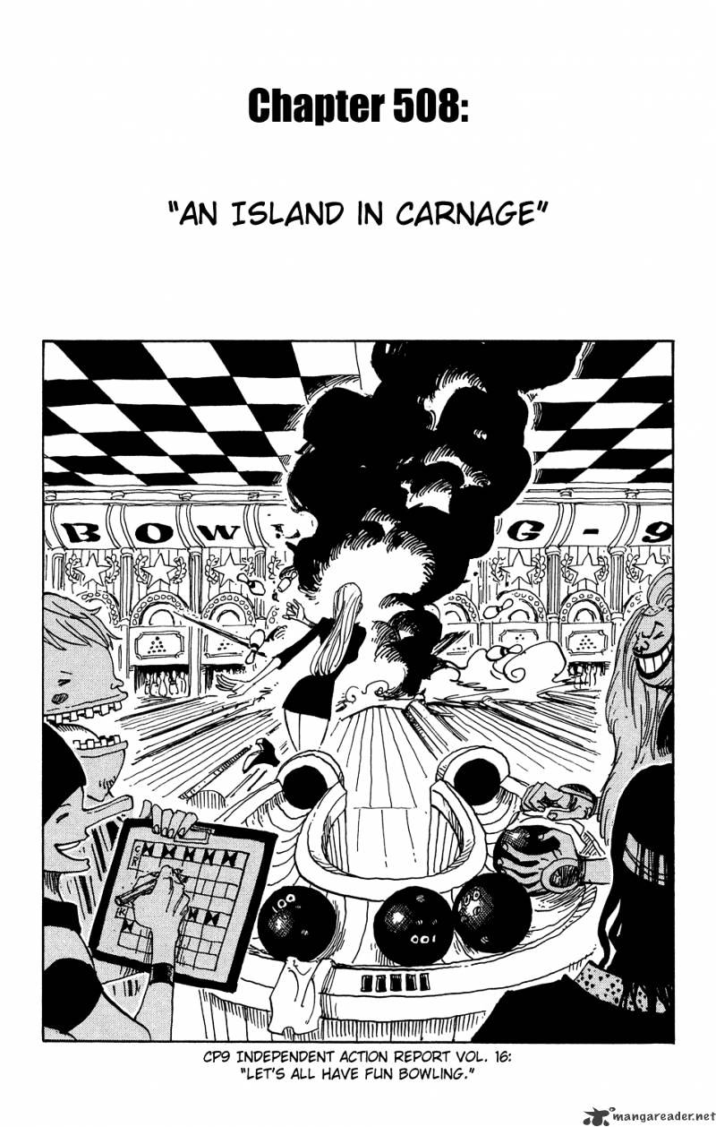One Piece, Chapter 508 - Isle of Carnage image 01