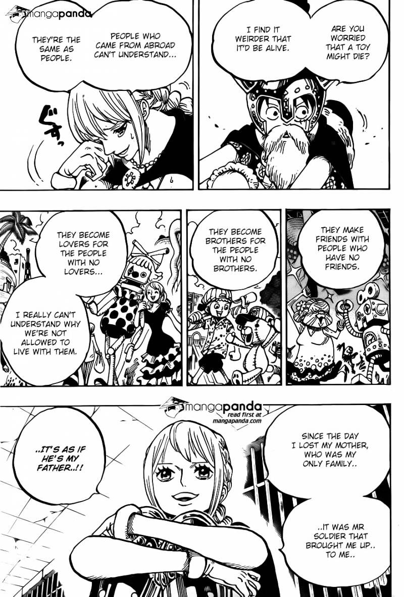 One Piece, Chapter 721 - Rebecca and Mr. Soldier image 05