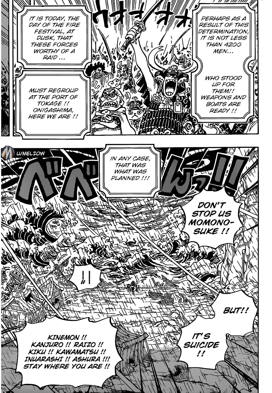 One Piece, Chapter 974 - Onward to Onigashima!! image 07