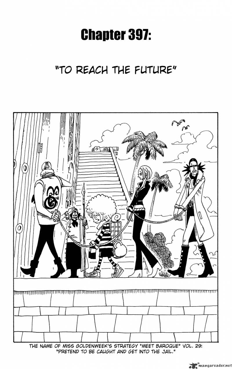 One Piece, Chapter 397 - To Reach The Future image 01