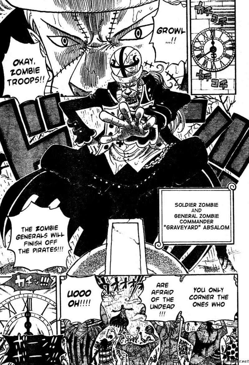 One Piece, Chapter 449 - The Mysterious Four Of Thriller Bark image 15