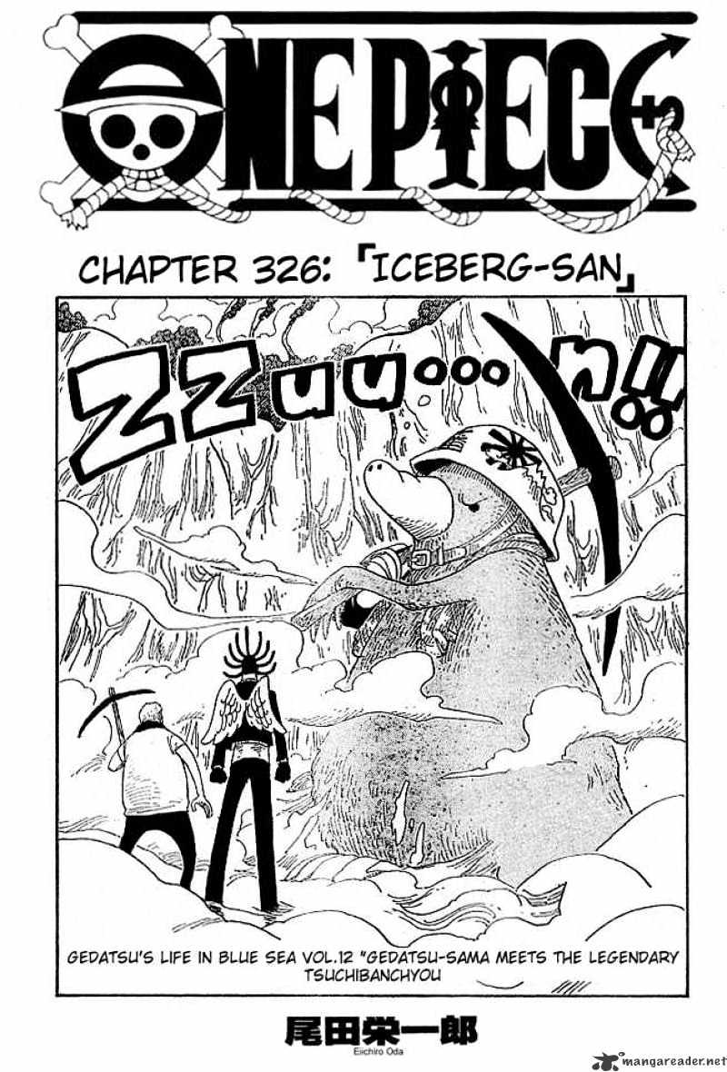 One Piece, Chapter 326 - Iceberg-San image 01