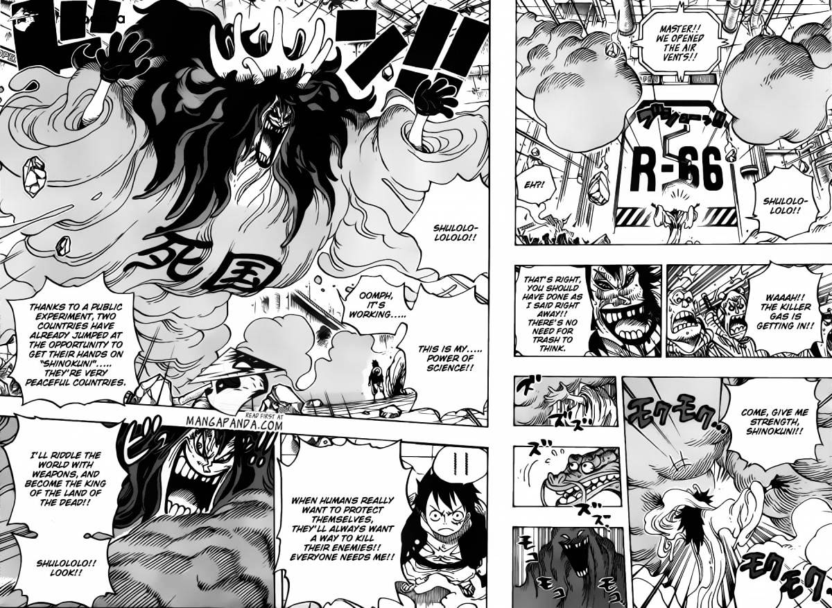 One Piece, Chapter 691 - The king of the land of death image 12