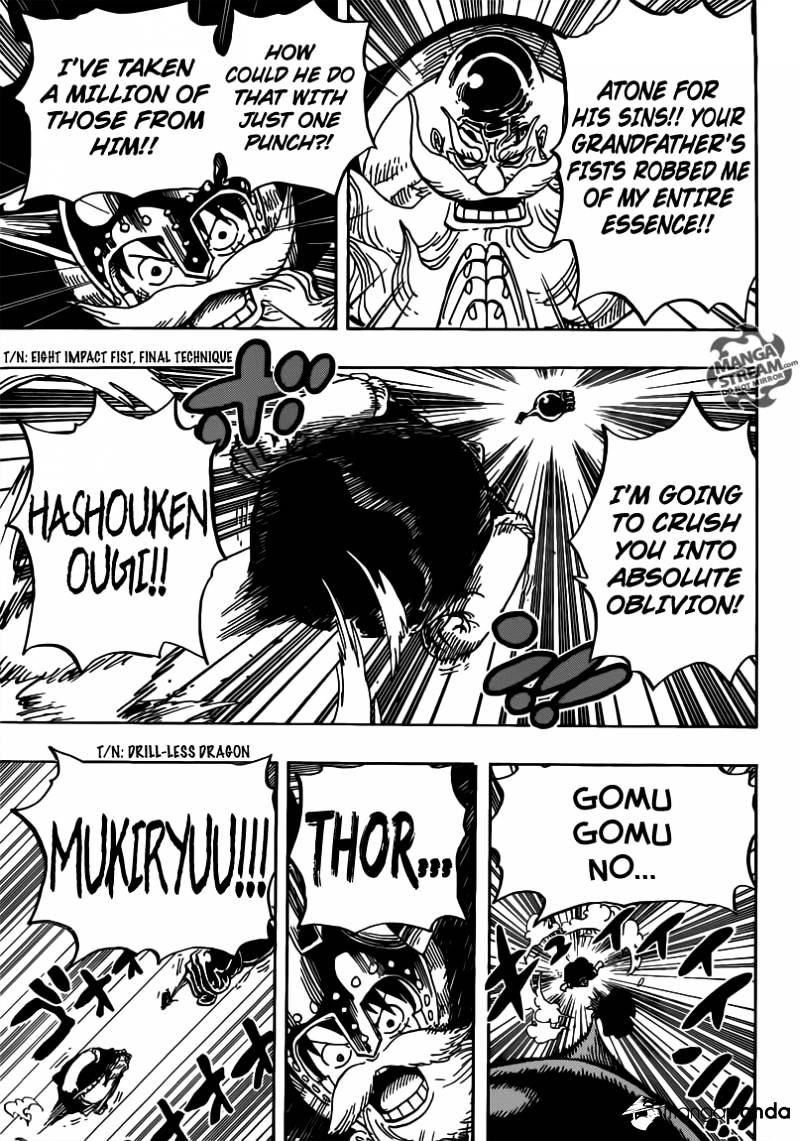One Piece, Chapter 719 - Open, Chinjao! image 13