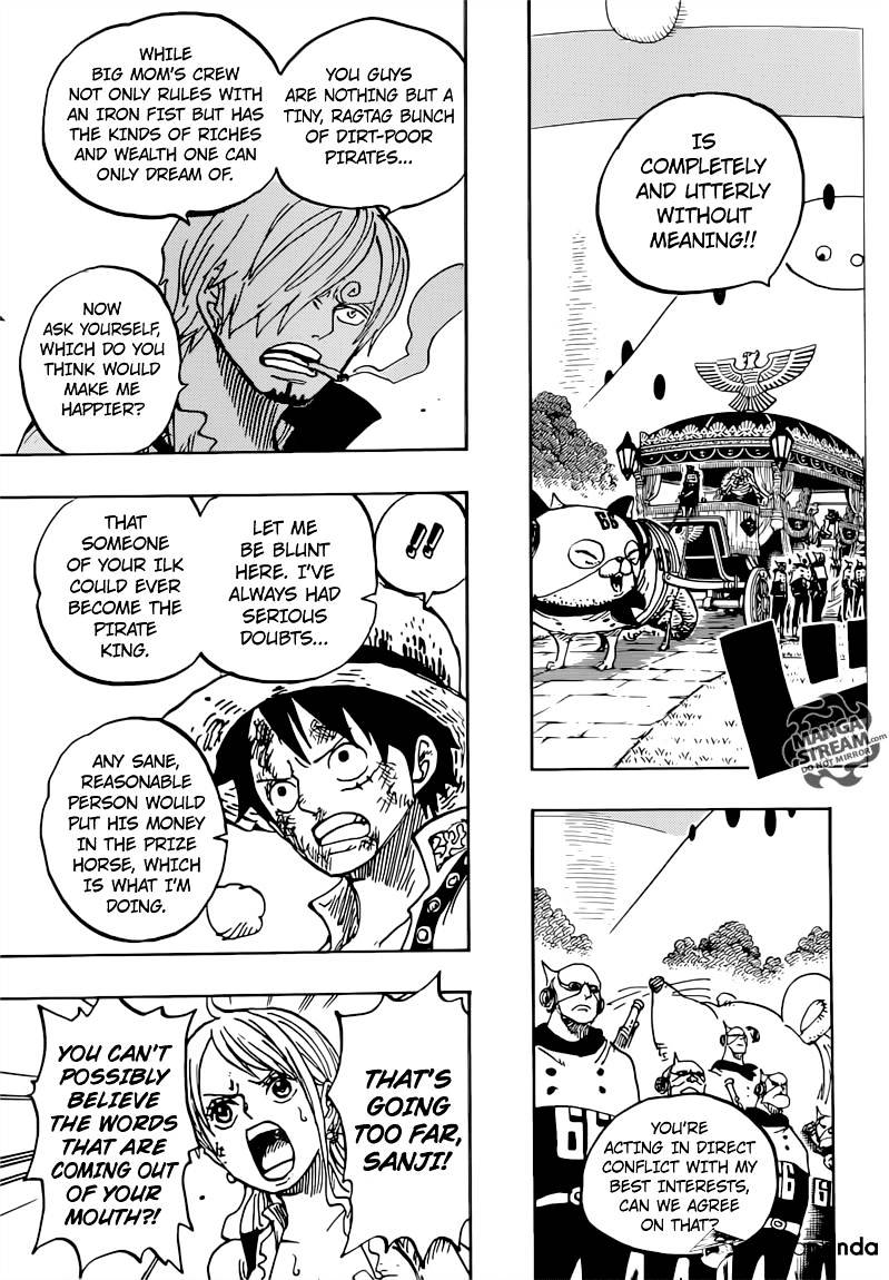 One Piece, Chapter 844 - Luffy vs. Sanji image 05