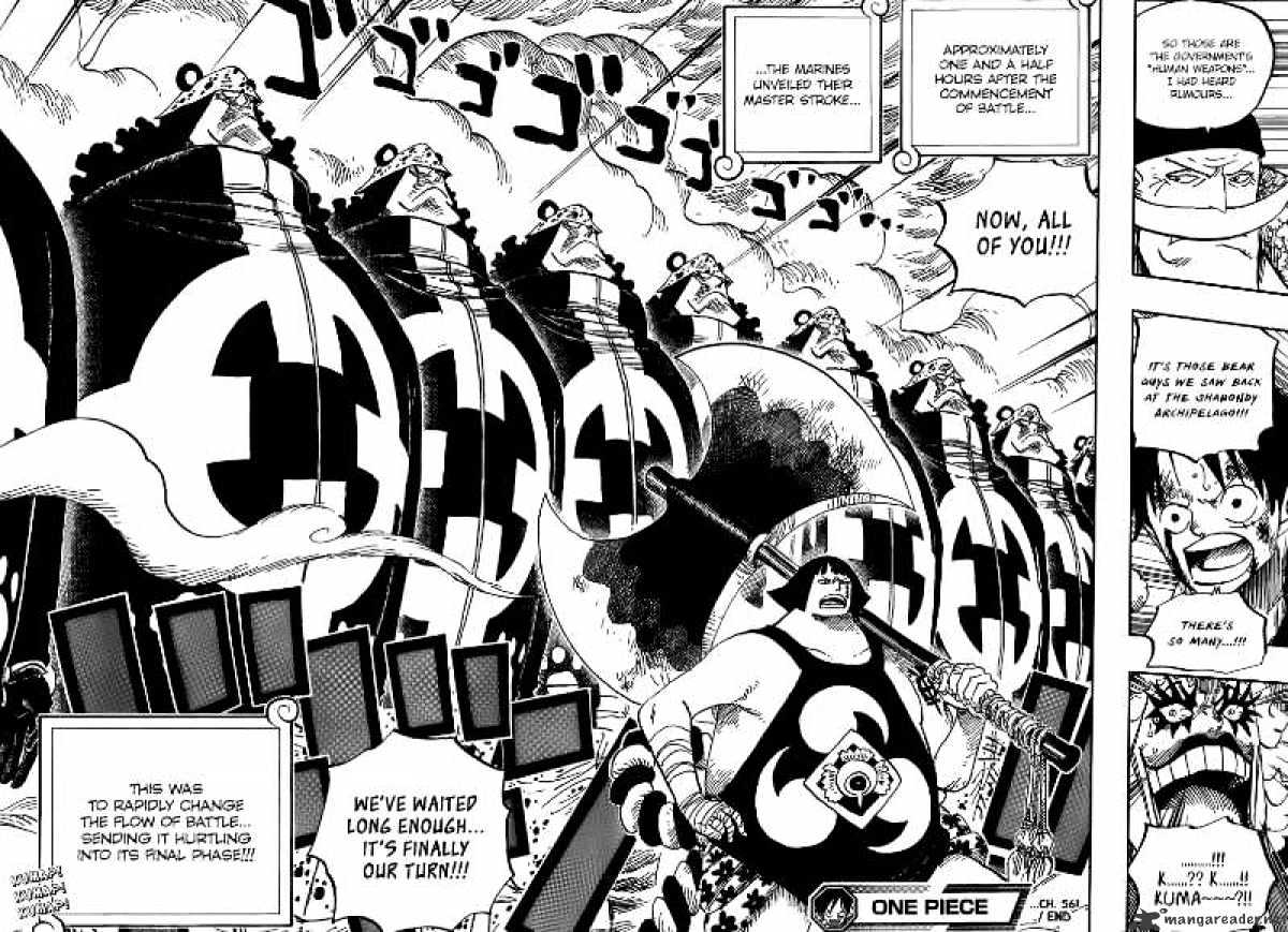 One Piece, Chapter 561 - Luffy vs Mihawk image 16