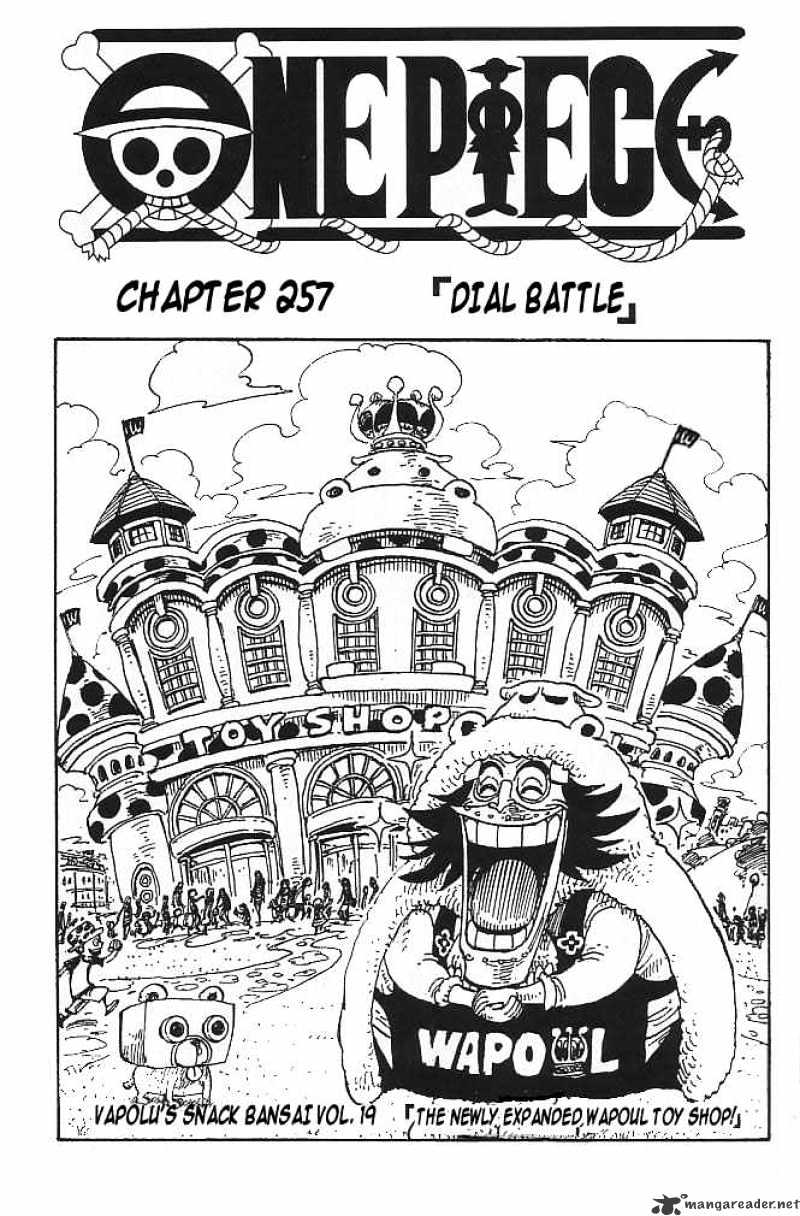 One Piece, Chapter 257 - Dial Battle image 01