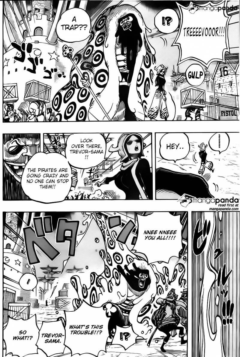 One Piece, Chapter 738 - Trevor army, special executive Sugar image 17
