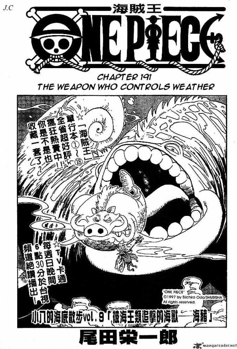 One Piece, Chapter 191 - The Weapon Who Controls Weather image 19