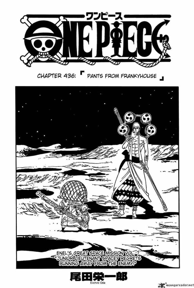 One Piece, Chapter 436 - Pants From Fankyhouse image 01
