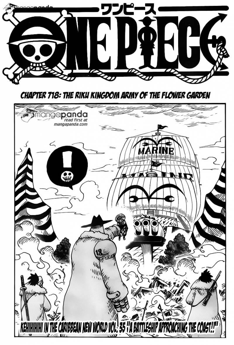 One Piece, Chapter 718 - The Riku kingdom army of the flower garden image 03