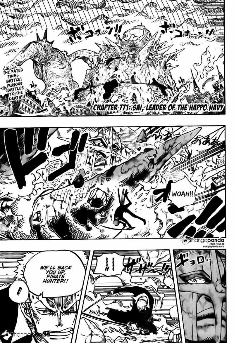 One Piece, Chapter 771 - Sai, Leader of the Happo Navy image 02