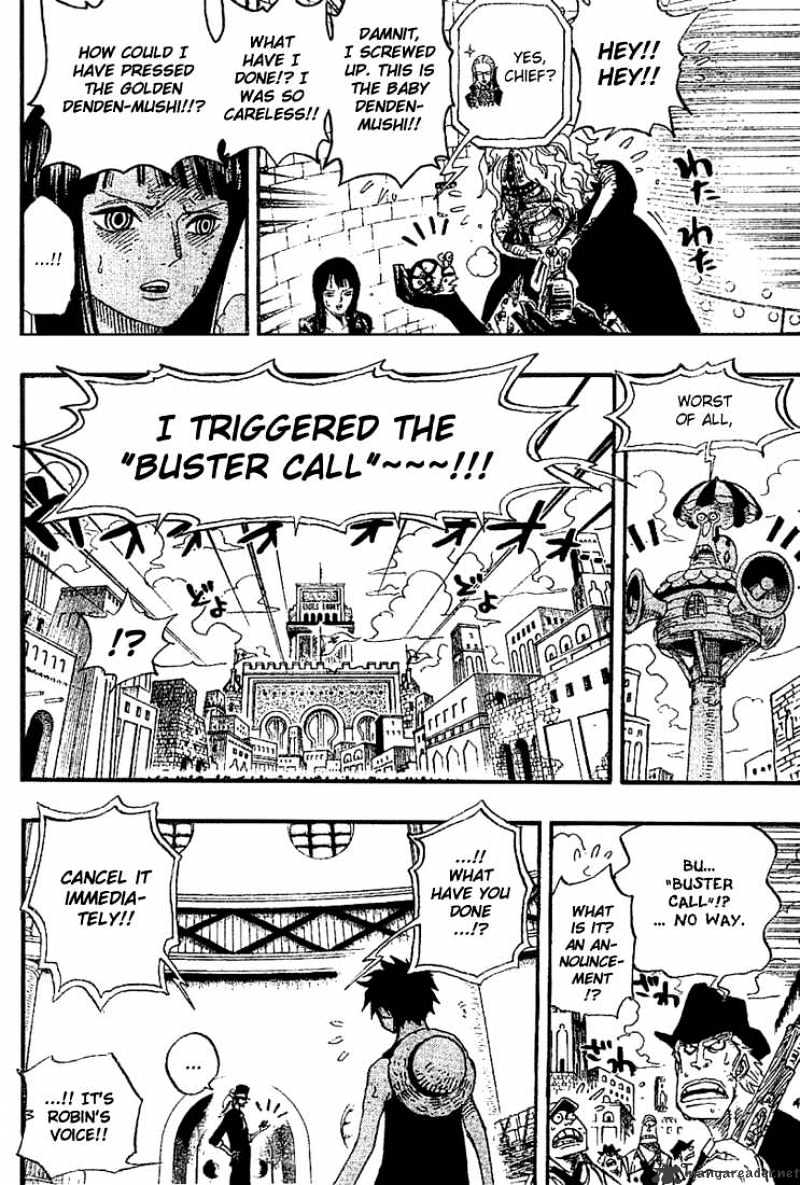 One Piece, Chapter 409 - Bad News Emergency Boardcasting image 06