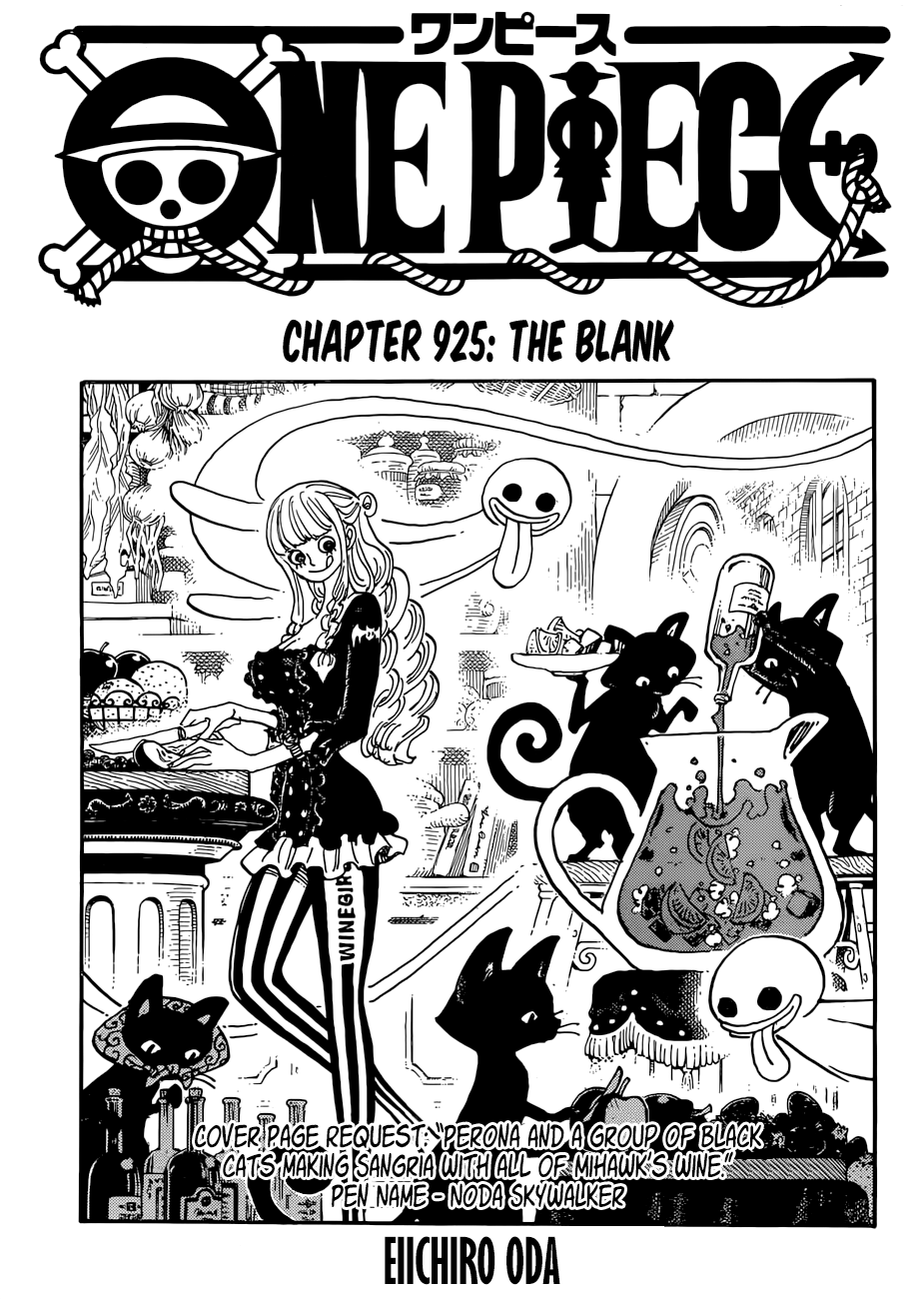 One Piece, Chapter 925 - The Blank image 01