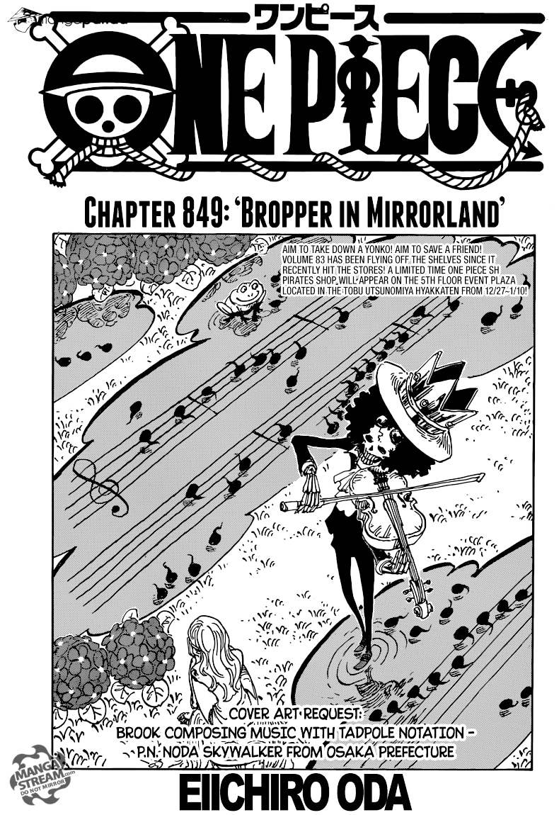 One Piece, Chapter 849 - Bropper in Mirrorland image 02