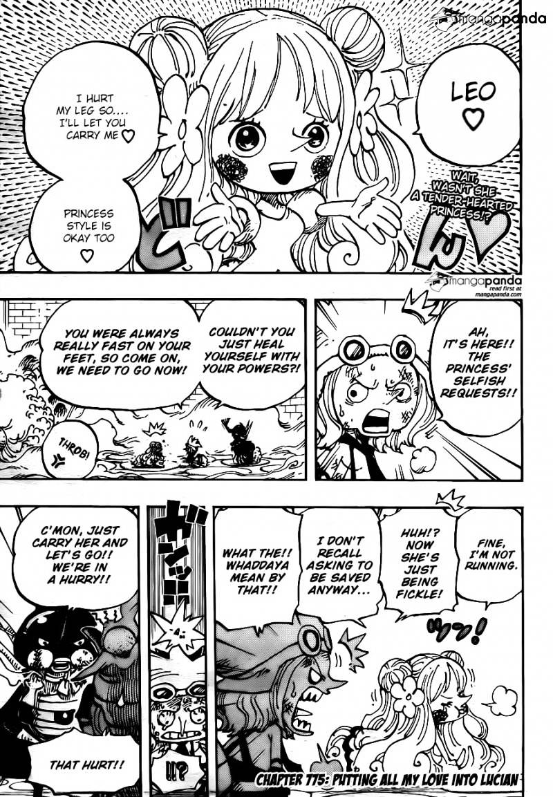 One Piece, Chapter 775 - Putting all my love into Lucian image 01