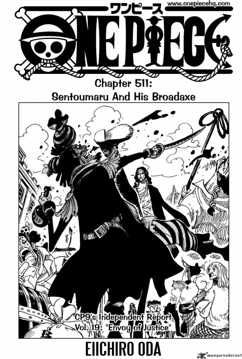 One Piece, Chapter 511 - Sentoumaru and His Broadaxe image 02