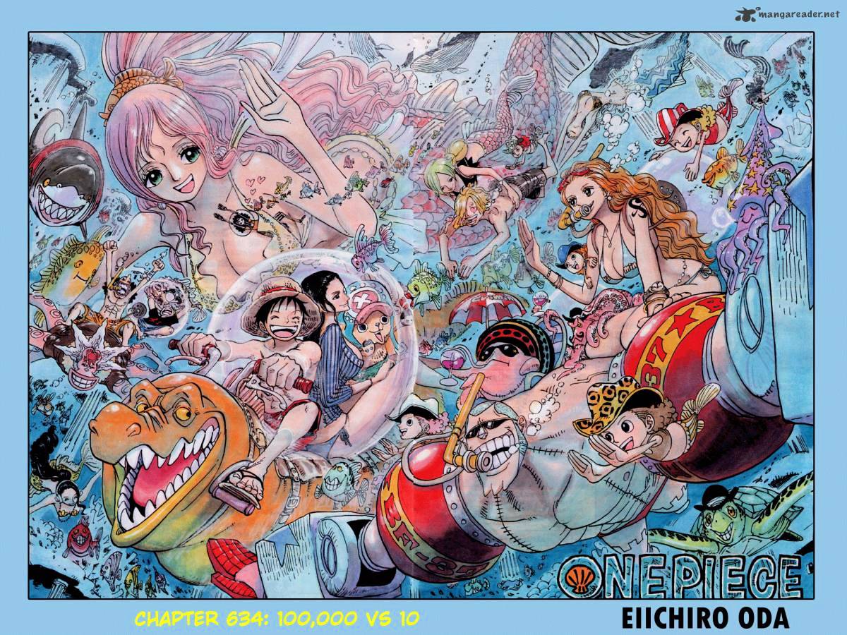 One Piece, Chapter 634 - 100.000 vs 10 image 01