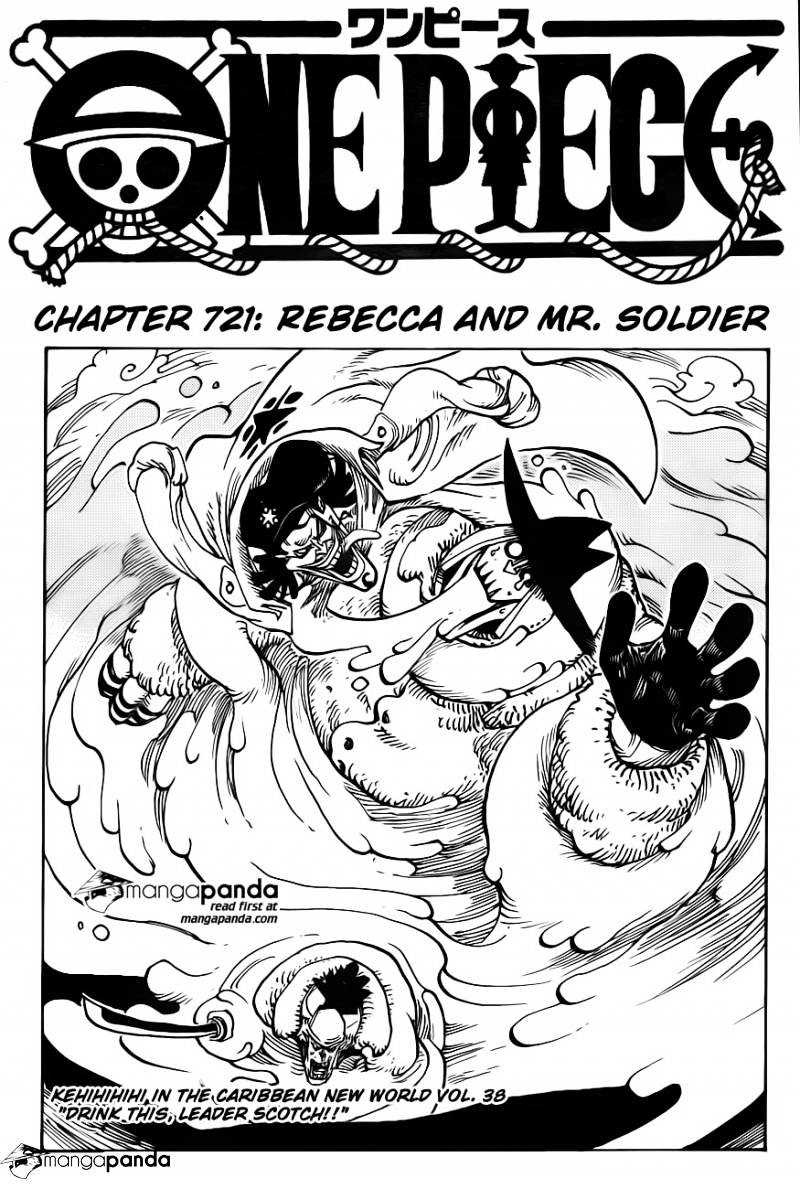 One Piece, Chapter 721 - Rebecca and Mr. Soldier image 03